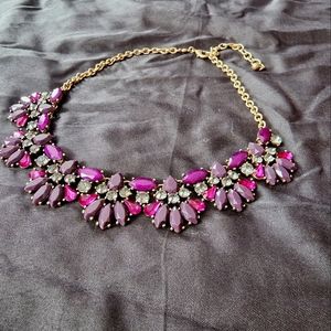 Purple jewel necklace